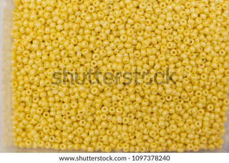 Yellow beads background