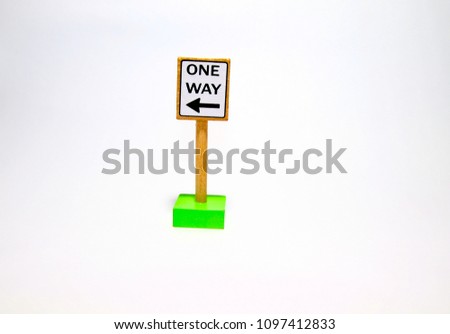 Miniature one way traffic signal