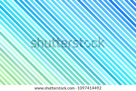 Light Blue, Green vector pattern with narrow lines. Shining colored illustration with narrow lines. The template can be used as a background.