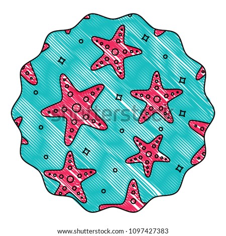 sea stars pattern