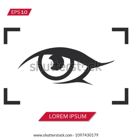 viewfinder eye vector icon symbol