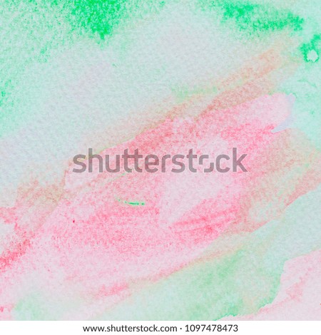 grunge water color on paper texture background for your art decoration or text, green pink tone