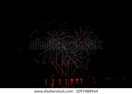 fireworks in honor of Independence Day