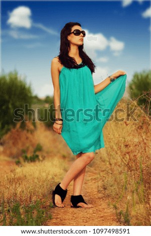 Young woman in the nature
