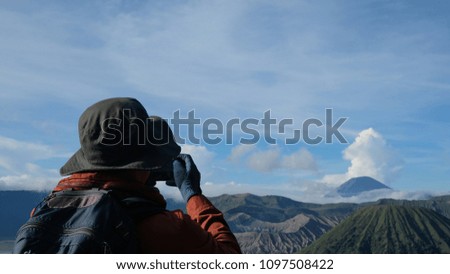  View of Magnificent Bromo fron Seruni Point Bromo Tengger East Java Indonesia.