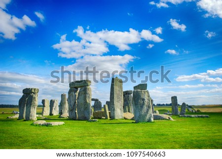 Stonehenge, England, United Kingdom Royalty-Free Stock Photo #1097540663