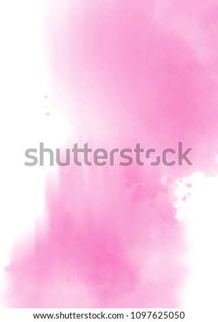 abstract pink watercolor splash. vector eps 8