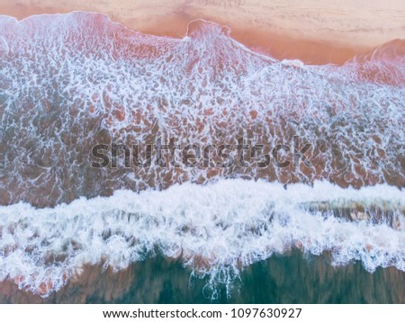 Waves crashing at the Oceanfront in Virginia Beach, Virginia