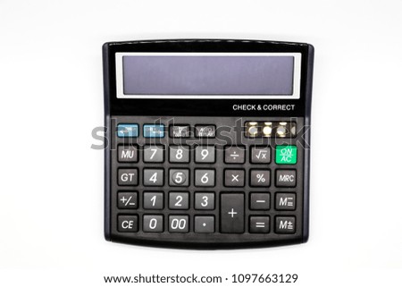 calculator isolated and white background