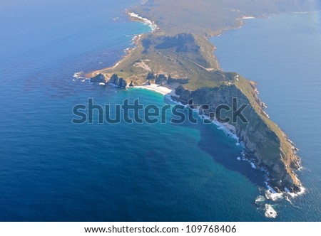 Aerial view of Cape of Good Hope, South Africa Royalty-Free Stock Photo #109768406