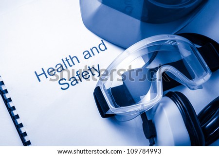 Register with goggles, earphones and helmet Royalty-Free Stock Photo #109784993