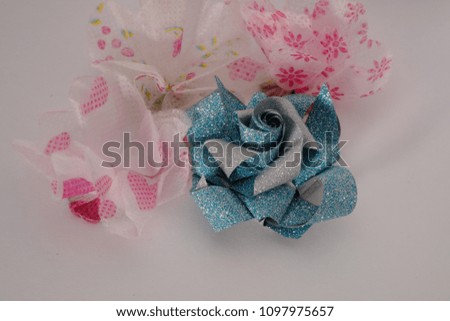 Artificial flower from ribbon