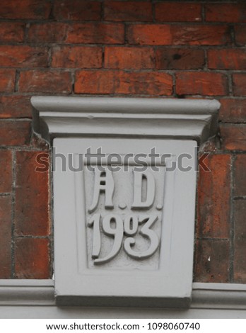 Date on a building