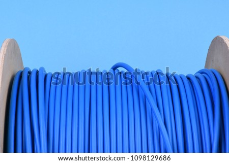 Network cable drum with utp cord Royalty-Free Stock Photo #1098129686