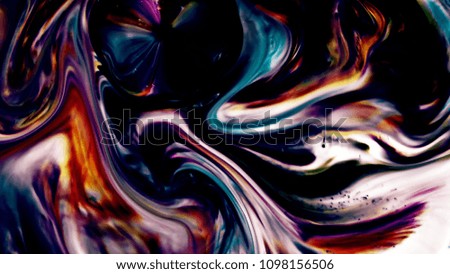 Beauty of Abstract Random Art Ink Spread Explode on Water