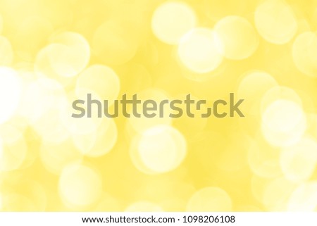 Yellow bokeh background from natural