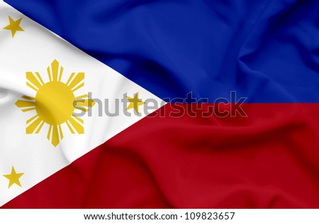 Philippines waving flag