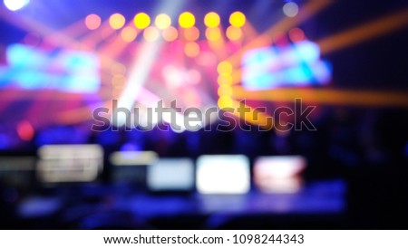 background production live streaming bokeh light colorful effect entertainment