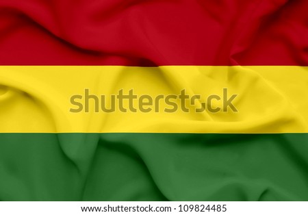 Bolivia waving flag