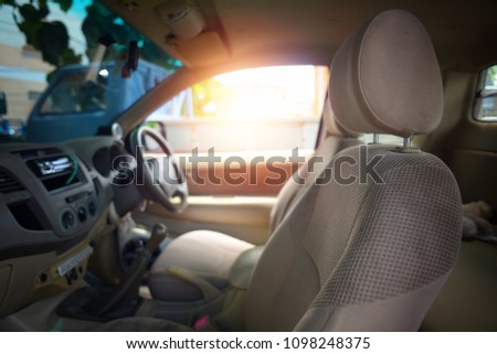 sunset,sunlight viewed from inside a car