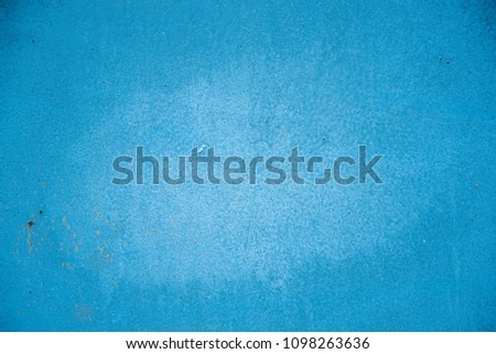 Sheet metal profile painted in blue with rust Royalty-Free Stock Photo #1098263636