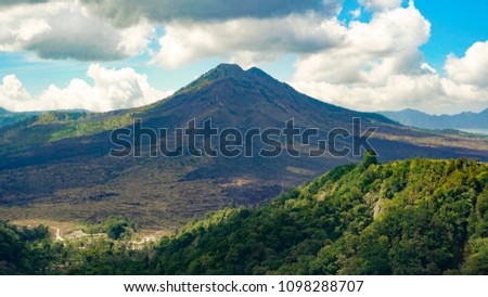 An active volcano, Kintamani in Bali, Indonesia.