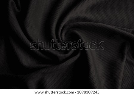 Fabric texture, Close up texture of black fabric or fabric pattern use for web design and black background 