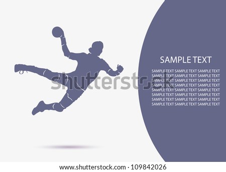 Handball background - vector illustration