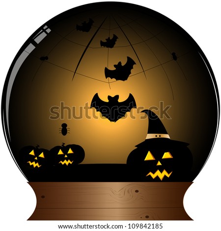 Halloween globe