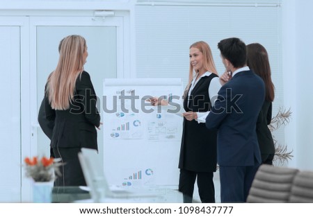 Business people at presentation in office