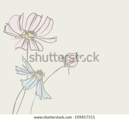 Flower background for design