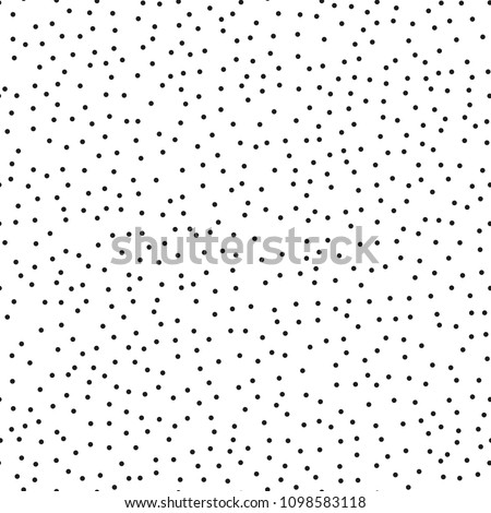 Pointillism low density seamless dots pattern. Abstract monochrome halftone. Just drop to swatches and enjoy! EPS 10 vector file