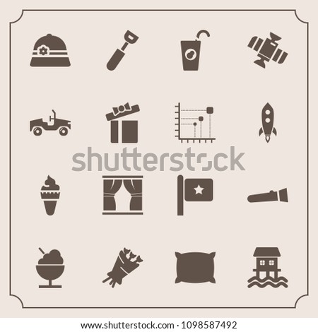 Modern, simple vector icon set with orbit, white, food, icecream, vehicle, kitchen, car, fruit, soft, beautiful, torch, national, station, flashlight, boat, spoon, flag, america, gift, curtain icons