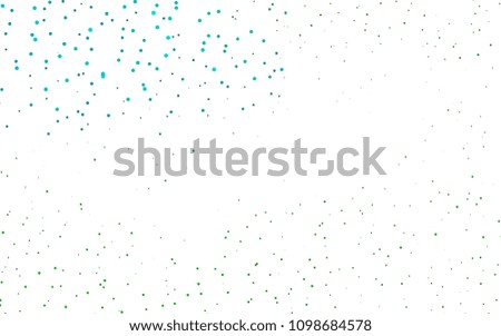 Light Blue, Green vector  texture with disks. Beautiful colored illustration with blurred circles in nature style. Beautiful design for your business natural advert.