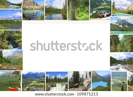 Canada National Parks. Vacation concept.