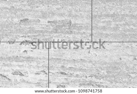 White stone tile floor texture and background