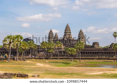 temple of angkor wat, cambodia, ruins of history