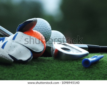 Golf Equipment on the Green