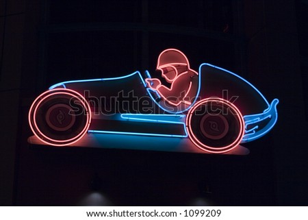 Neon Racecar