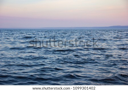 abstract sunset over sea