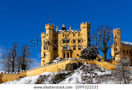 Winter in Bavaria - Schwangau - Hohenschwangau Castle.
Winter in Bayern - Schwangau - Schloss Hohenschwangau. Royalty-Free Stock Photo #1099322531