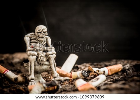 No and Stop smoking for World No Tobacco Day.