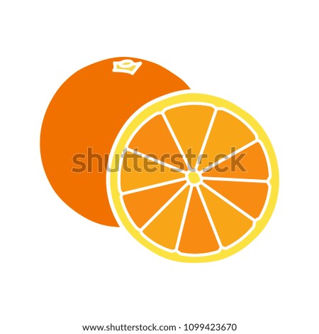 Orange glyph color icon. Silhouette symbol on white background with no outline. Negative space. Vector illustration