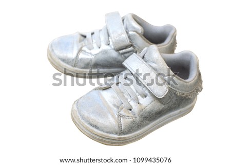 
children's shoes in white color