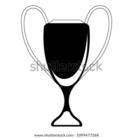 Isolated sport tournament trophy