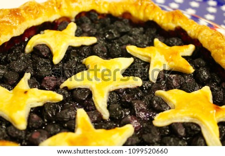 Memorial Day Blueberry Pie
