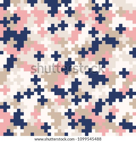 Abstract geometric background, random coloring. Seamless vector pattern. Colorful mosaic illustration. Perfect for wrapping paper, wallpaper, fabric design, web background or technology background.