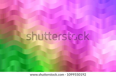 Light Pink, Green vector template with bent lines. Brand-new colored illustration in marble style with gradient. Brand-new design for your ads, poster, banner.