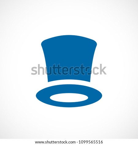 High retro hat vector icon illustration isolated on white background
