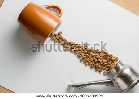 coffee grains photo shoot 
